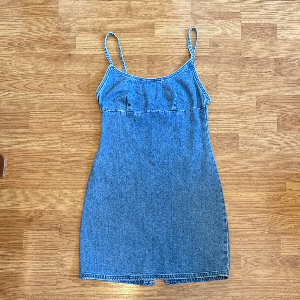 Spaghetti Strap Denim Dress